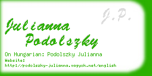 julianna podolszky business card